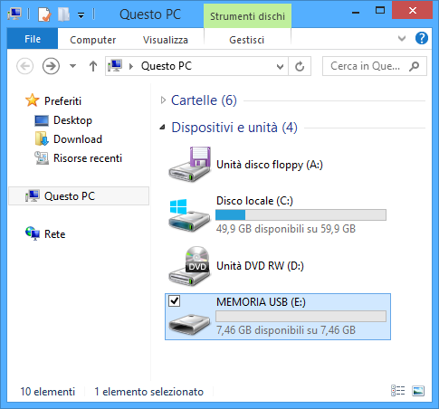 Come aumentare la velocità di Windows con una semplice chiavetta USB