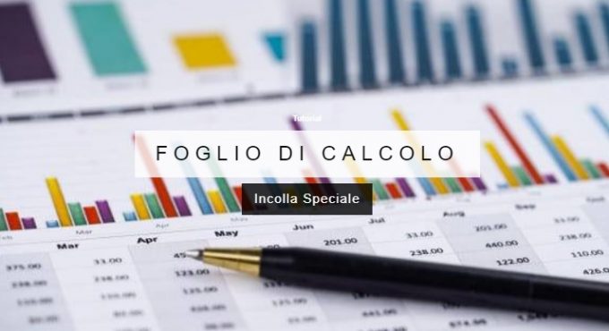 Foglio di Calcolo Incolla Speciale