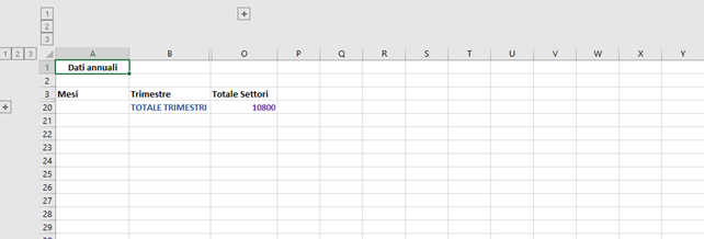 Raggruppare Subtotali su Excel 